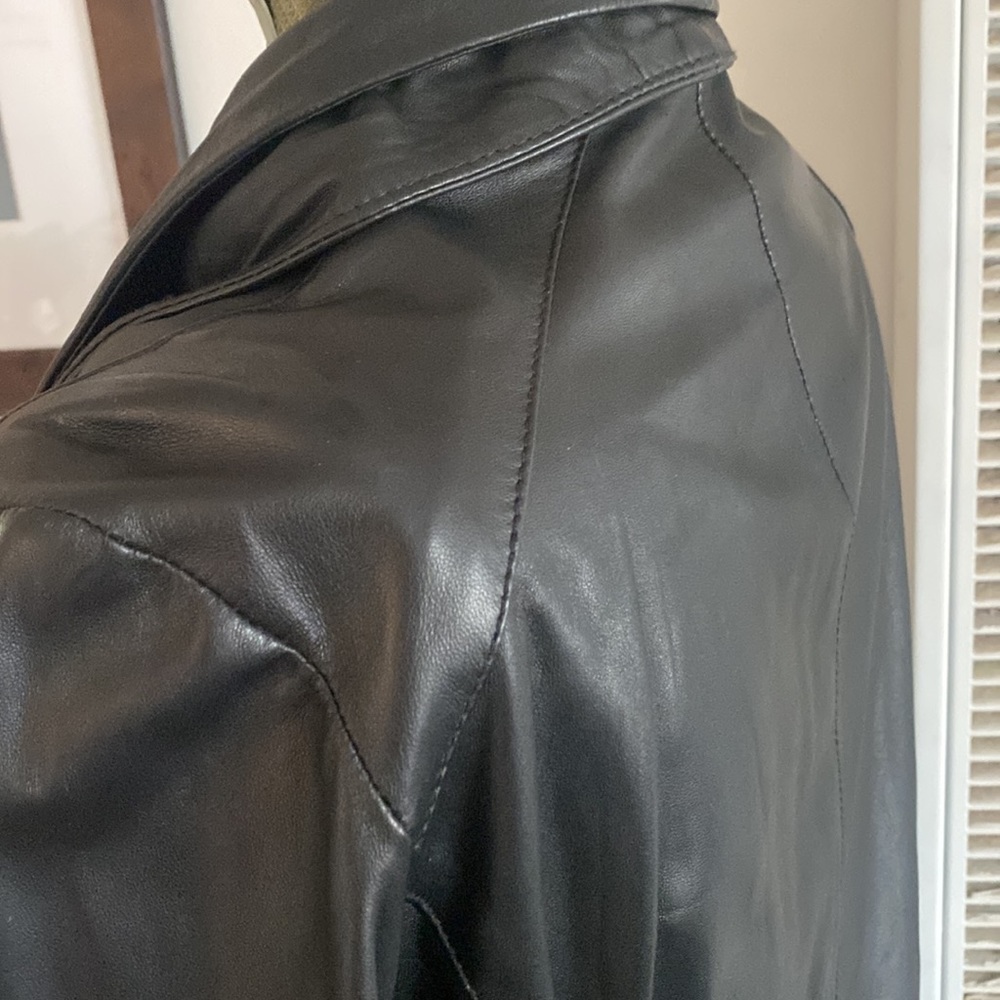 Dolan leather jacket. Black. Size L. - Picture 4 of 13